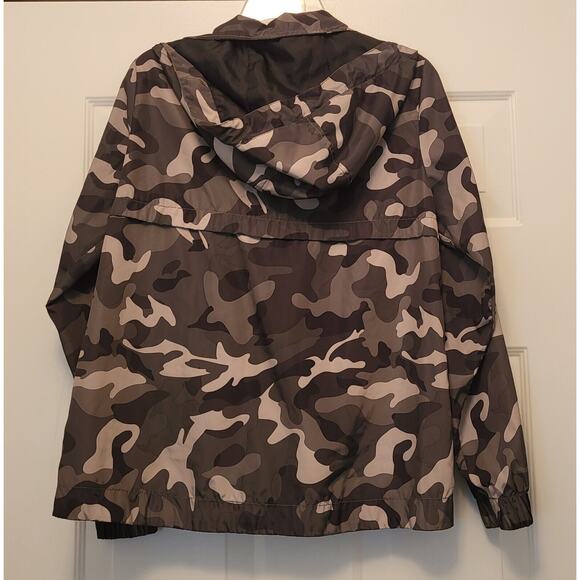 Women’s "Ci Sono Original' Lightweight Camouflage Rain Jacket w/Hood Sz M - Picture 5 of 6